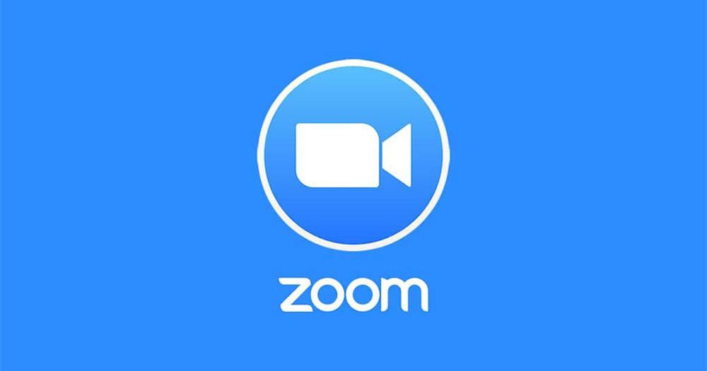 Zoom Logo with movie camera