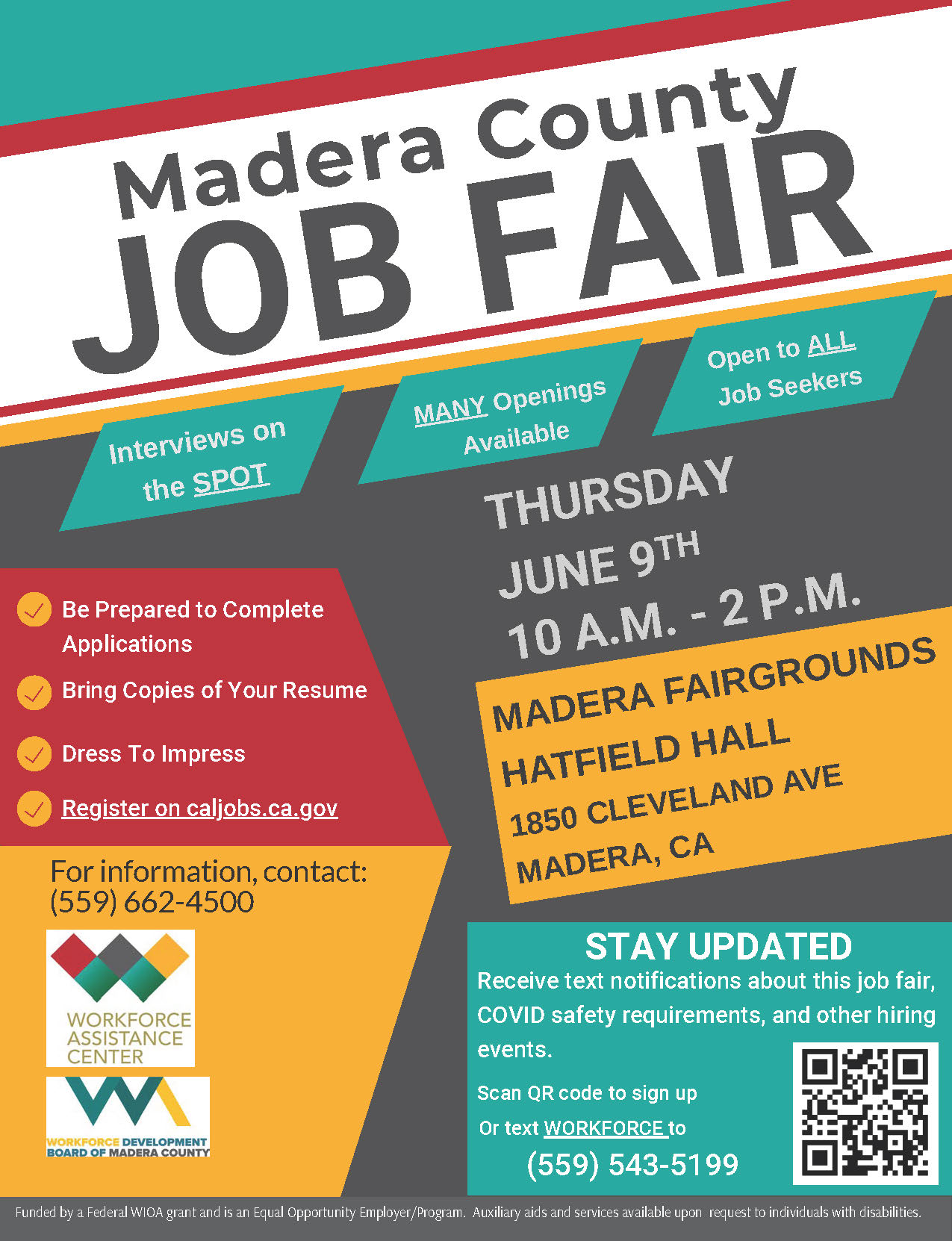 Madera County Job Fair 6/9/22